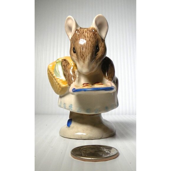 Beatrix Potter Beswick England Appley Dapply Mouse Figurine Ceramic 1971 - Picture 1 of 5